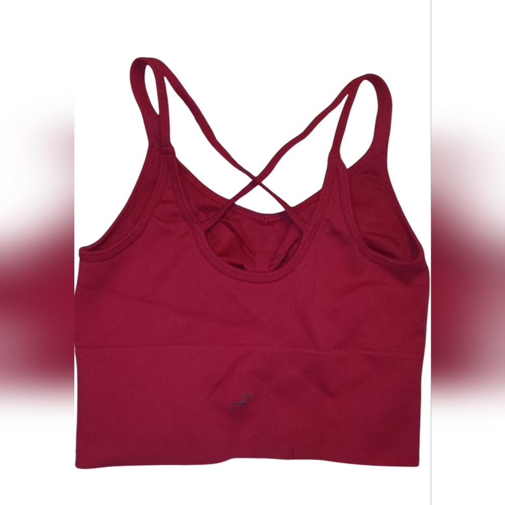 Freely Red Women's Darlene Seamless Sports Bra Low Support Size Medium - Picture 10 of 10